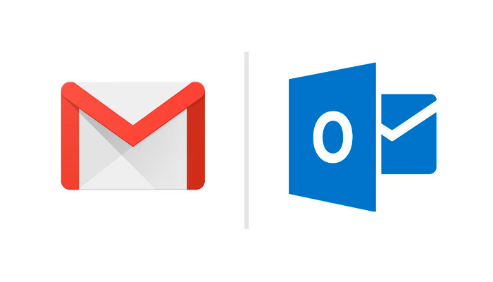 Pantalla de configuración de cuenta Gmail en Microsoft Outlook.